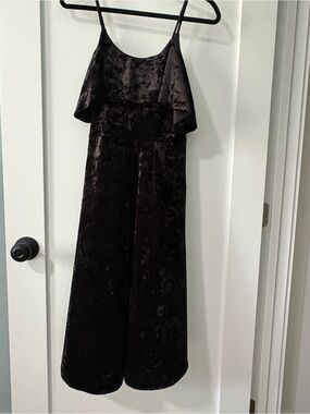 Black Velvet Midi Dress